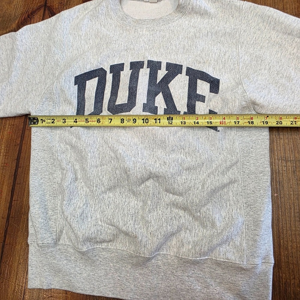 Duke University Y2K Vtg Champion Reverse Weave Crew Neck Sweatshirt Small - Picture 5 of 9